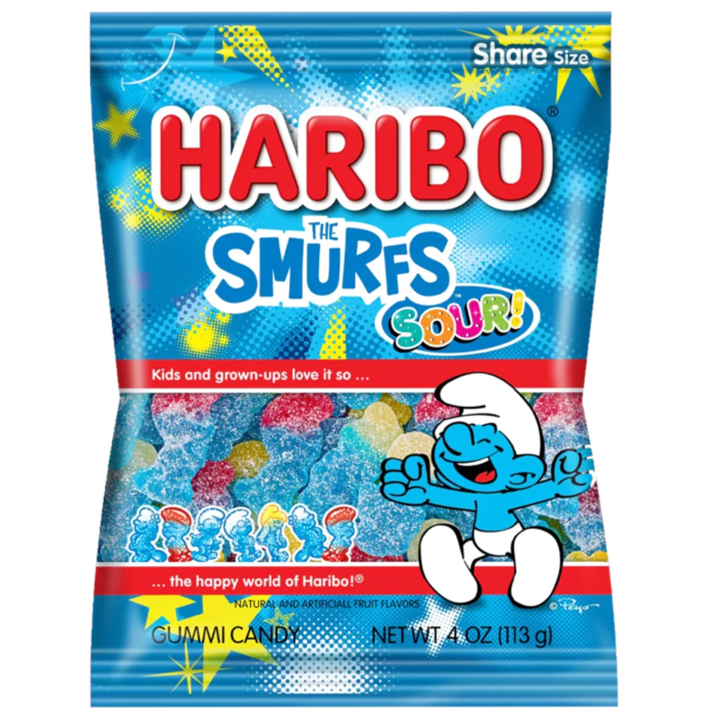 Haribo The Smurfs Sour 113g (Turkey)