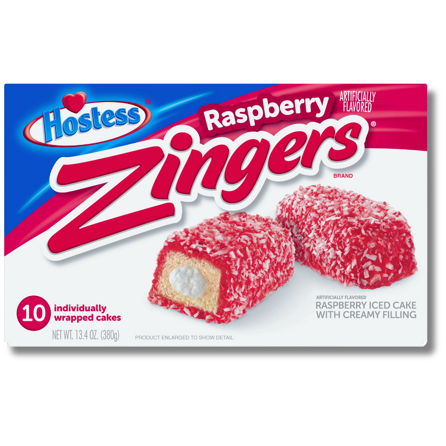 Hostess Rapsberry Zingers Pack of 10 380g (America)