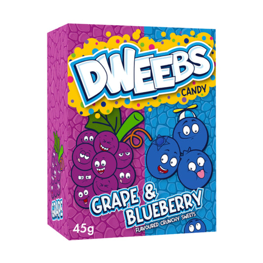 Dweebs Grape and Blueberry Crunchy Sweets 45g (Pakistan)