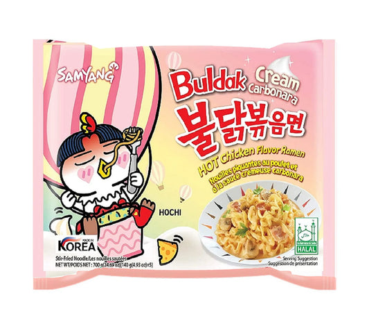 Buldak Creamy Carbonara Hot Chicken Flavour Ramen 140g (South Korea)