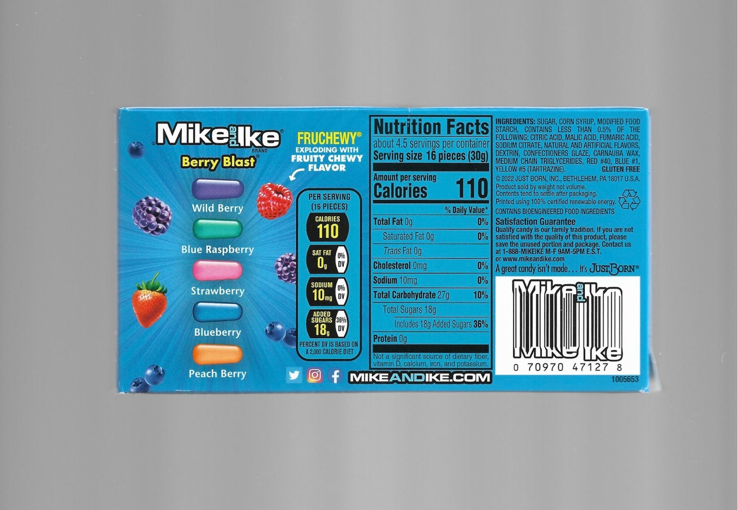 Mike and Ike Berry Blast 141g (America)