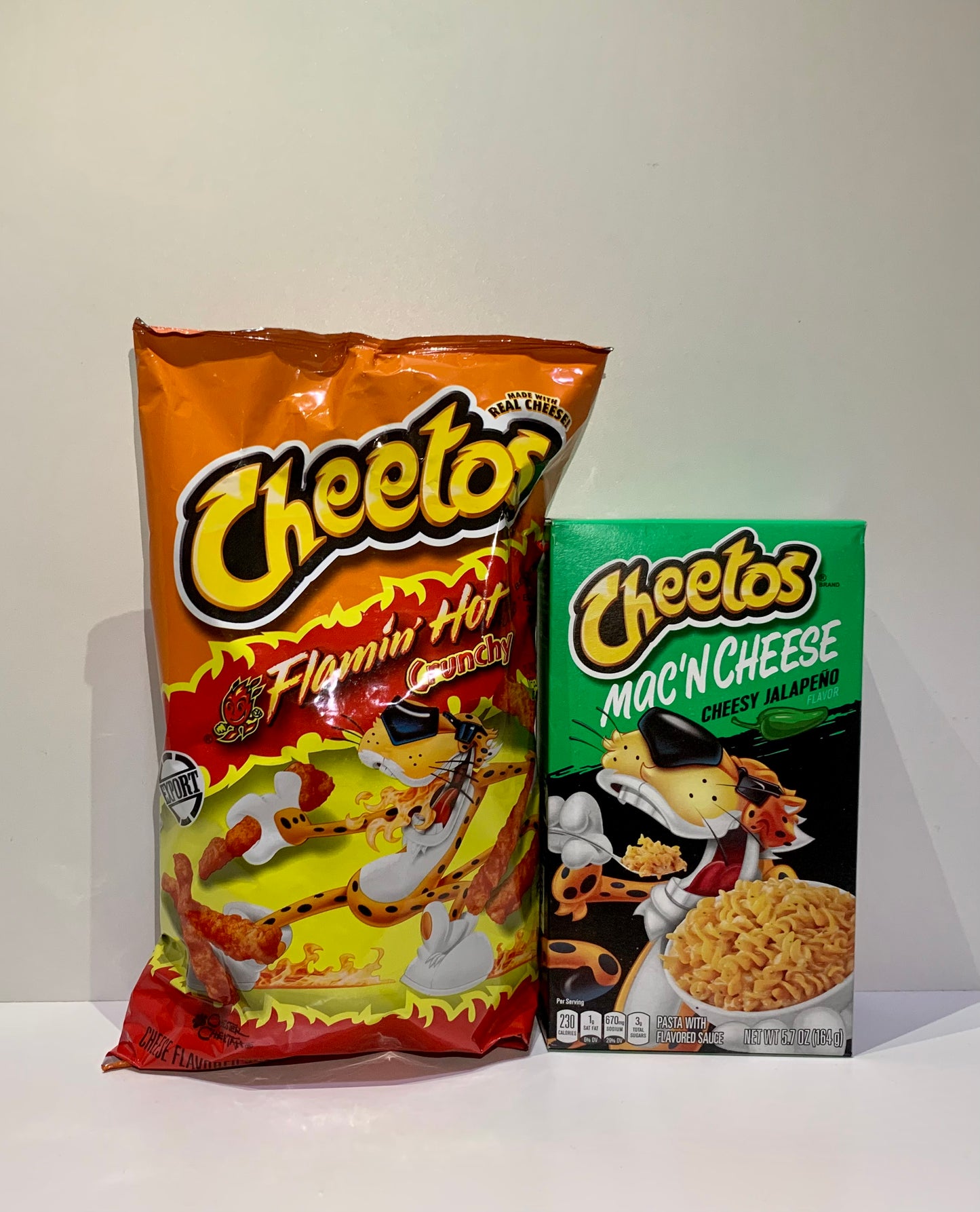 Cheetos Flamin Hot Crunchy + 1 of 3 Cheetos Mac’N Cheese flavours