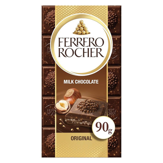 Ferrero Rocher Original Milk Chocolate Bar 90g