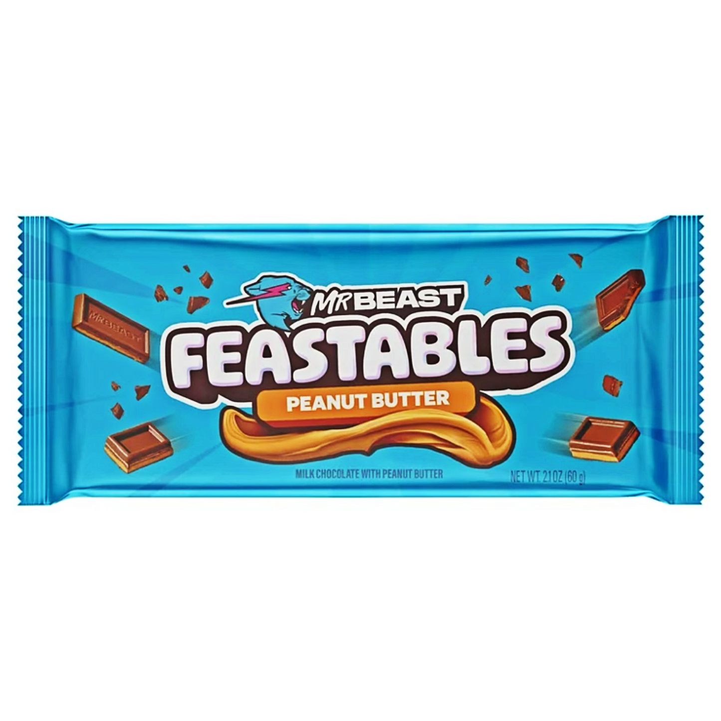 Mr Beast Feastables Chocolate Peanut Butter 60g (America)