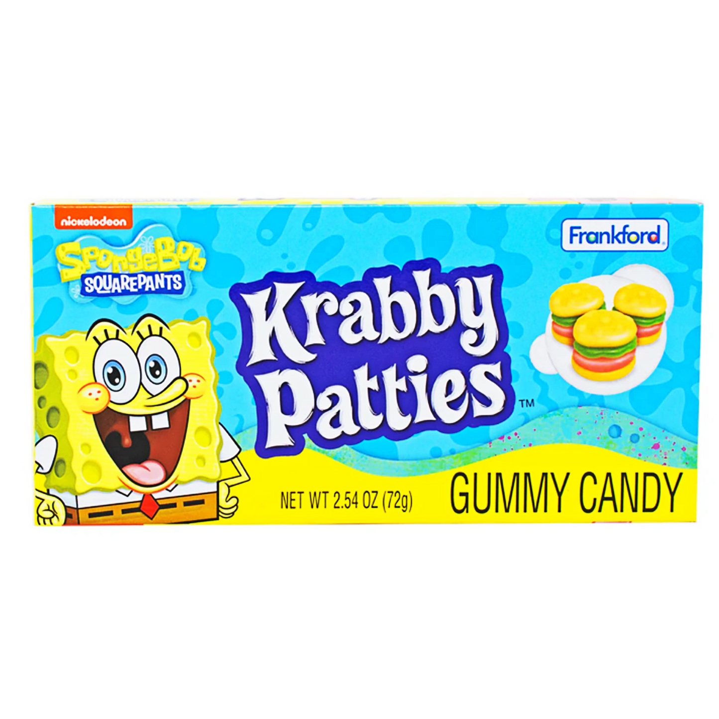 Spongebob Squarepants Krabby Patties Gummy Candy 72g (America)