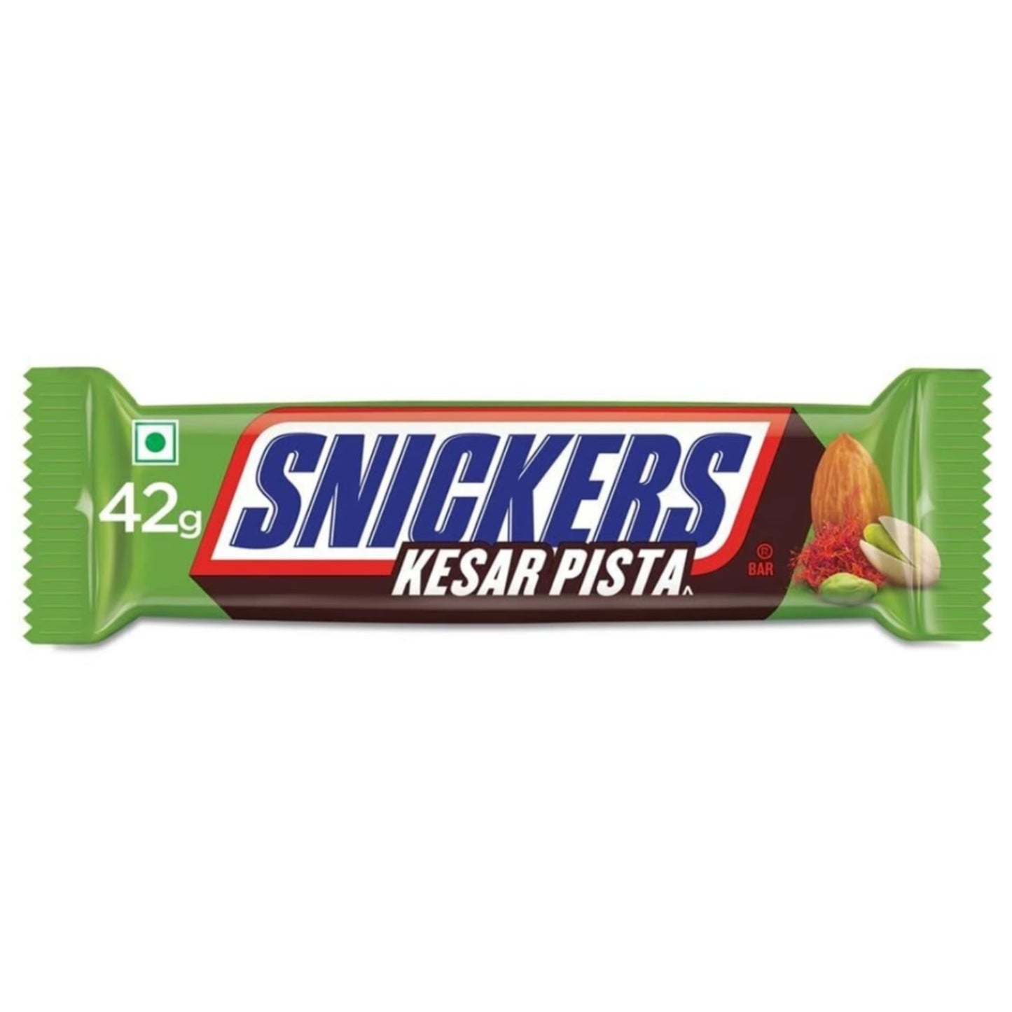 Snickers Kesar Pista Chocolate Bar 40g (India)