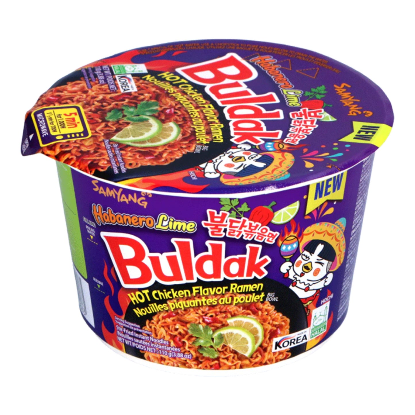 Buldak Hot Chicken Habanero Lime Ramen 110g (Korea)