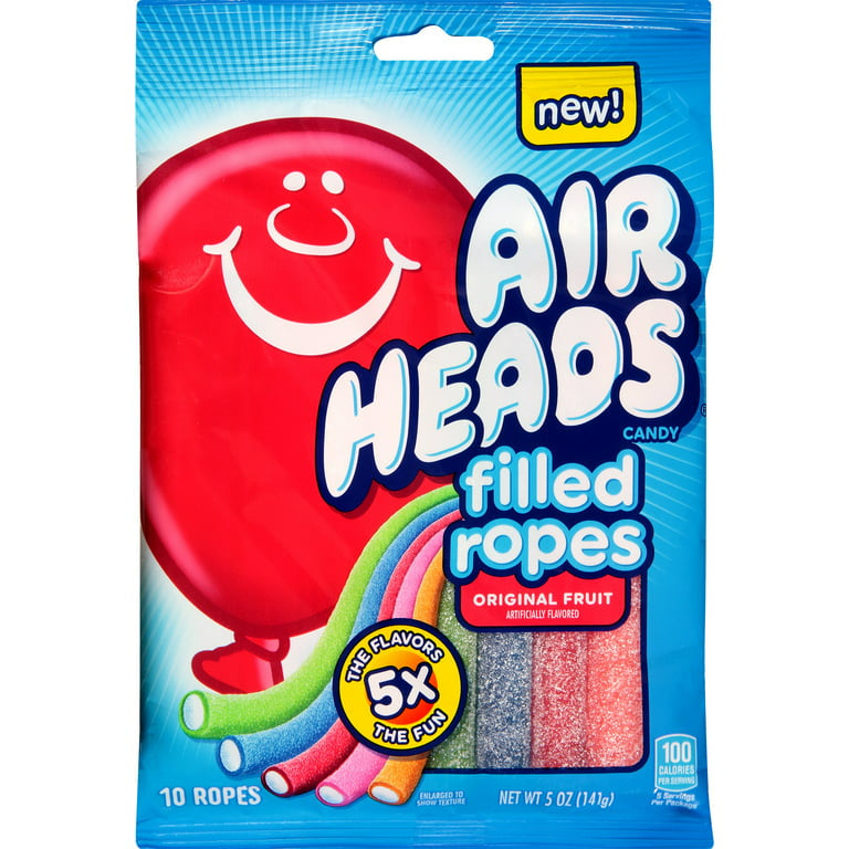 Airheads Filled Ropes Candy 5x Flavours 141g (Mexico)