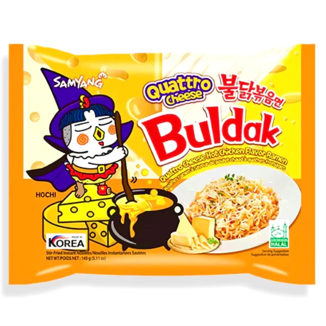 Buldak Quattro Cheese Hot Chicken Flavour Ramen 145g (Korea)