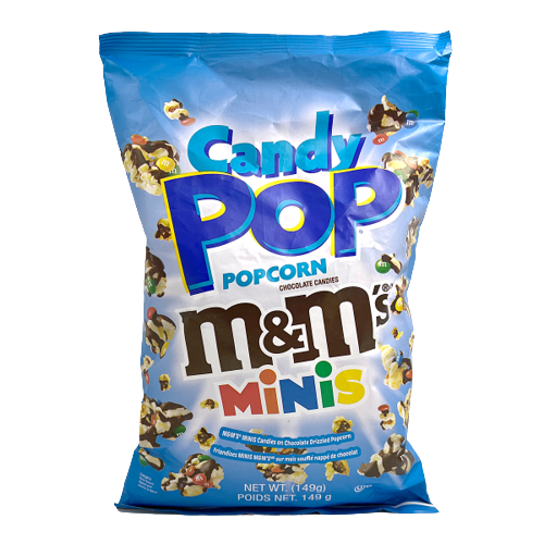 M&M Popcorn candy pop 149g (Canada)