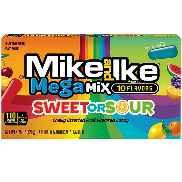 Mike and Ike Sweet or Sour Mega Mix Theatre Box 120g (America)