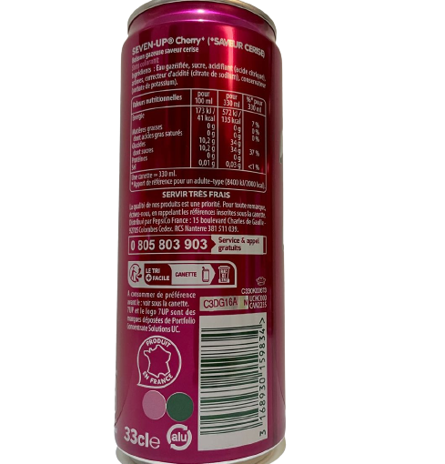 7up Cherry 330ml (France)