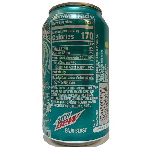 Mountain Dew Baja Blast 355ml (America)